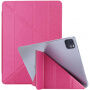 Hedvábné pouzdro s funkcí uspání a origami stojánkem pro iPad Air 4 (2020) / Air 5 (2022) / Pro 11" (2018-2022) - fuchsiové