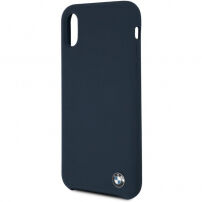 BMW Silicone Hard Case kryt pro iPhone X / XS - námořně modrý
