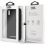 Karl Lagerfeld Silver Logo Silicone Case kryt pro iPhone XR - černý