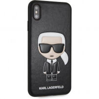 Karl Lagerfeld Ikonik TPU pouzdro pro iPhone XS Max - černé