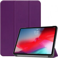 Pouzdro z PU kůže s funkcí uspání pro iPad Pro 11" (2020-2022) - fialové