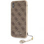 Guess Charms Hard case kryt pro iPhone XS Max - hnědý