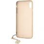 Guess Charms Hard case kryt pro iPhone XS Max - hnědý