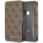 Guess Charms Book Case pouzdro pro iPhone XR - hnědé