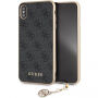 Guess Charms Hard case kryt pro iPhone XS Max - šedý