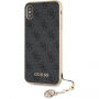 Guess Charms Hard case kryt pro iPhone XS Max - šedý