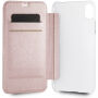Guess PU Leather Book Case Iridescent pouzdro pro iPhone XR - růžově zlaté