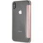 Guess PU Leather Book Case Iridescent pouzdro pro iPhone XS Max - růžově zlaté
