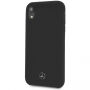 Mercedes Silicon/Fiber case Lining kryt pro iPhone XR - černá