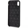 Mercedes Silicon/Fiber case Lining kryt pro iPhone XR - černá