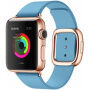 Elegantní řemínek s přezkou pro Apple Watch Ultra 49mm / 46mm / 45mm / 44mm / 42mm - modrý