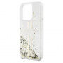 Guess Liquid Glitter Gold Stripe kryt pro iPhone 15 Pro Max - čirý