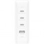 BELKIN Boost Charge Pro nabíjecí adaptér s porty 3x USB-C / USB-A a UK, US, EU zástrčkami - 140W - bílý