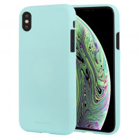MERCURY GOOSPERY Liquid silikonový kryt pro iPhone XS - mátová