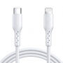 JOYROOM SA26-CL3 nabíjecí a datový kabel 30W USB-C / Lightning pro iPhone / iPad / iPod / AirPods - 2 m - bílý