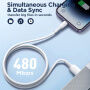JOYROOM SA26-CL3 nabíjecí a datový kabel 30W USB-C / Lightning pro iPhone / iPad / iPod / AirPods - 2 m - bílý