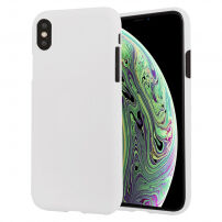 MERCURY GOOSPERY Liquid silikonový kryt pro iPhone XS - bílá
