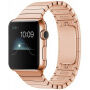 Luxusní ocelový nerezový řemínek pro Apple Watch 42mm / 41mm / 40mm / 38mm - růžovozlatý
