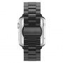 Luxusní řemínek z nerezové oceli pro Apple Watch 42mm / 41mm / 40mm / 38mm - černý