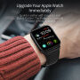 DUX DUCIS kožený řemínek pro Apple Watch 42mm / 41mm / 40mm / 38mm - černý