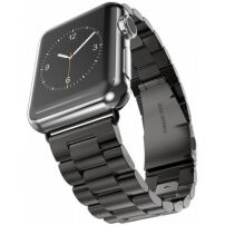 Luxusní řemínek z nerezové oceli pro Apple Watch 42mm / 41mm / 40mm / 38mm - černý