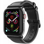 DUX DUCIS kožený řemínek pro Apple Watch 42mm / 41mm / 40mm / 38mm - černý