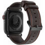 DUX DUCIS kožený řemínek pro Apple Watch 42mm / 41mm / 40mm / 38mm - kávově hnědý