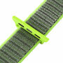 Nylonový řemínek se zapínáním na suchý zip pro Apple Watch Ultra 49mm / 46mm / 45mm / 44mm / 42mm - neonově zelený
