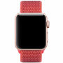 Nylonový řemínek se zapínáním na suchý zip pro Apple Watch Ultra 49mm / 46mm / 45mm / 44mm / 42mm - korálový