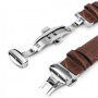 QIALINO kožený řemínek v business stylu pro Apple Watch Ultra 49mm / 46mm / 45mm / 44mm / 42mm - hnědý