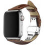 QIALINO kožený řemínek v business stylu pro Apple Watch Ultra 49mm / 46mm / 45mm / 44mm / 42mm - hnědý
