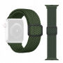 Řemínek s copánkovým vzorem pro Apple Watch 42mm / 41mm / 40mm / 38mm - olivový