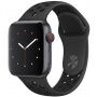Silikonový řemínek pro Apple Watch 42mm / 41mm / 40mm / 38mm - černošedý