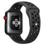 Silikonový řemínek pro Apple Watch 42mm / 41mm / 40mm / 38mm - černošedý
