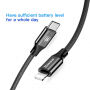 BASEUS lightning / USB-C kabel pro iPhone - 2m - černá