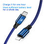 BASEUS lightning / USB-C kabel pro iPhone - 2m - modrá