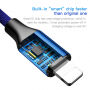 BASEUS lightning / USB-C kabel pro iPhone - 2m - modrá
