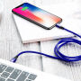 BASEUS lightning / USB-C kabel pro iPhone - 2m - modrá