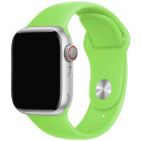 Silikonový řemínek s kratší a delší přezkou pro Apple Watch 42mm / 41mm / 40mm / 38mm - zelený