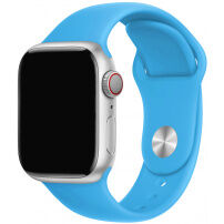 Silikonový řemínek s kratší a delší přezkou pro Apple Watch 42mm / 41mm / 40mm / 38mm - modrý