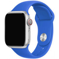 Silikonový řemínek s kratší a delší přezkou pro Apple Watch 42mm / 41mm / 40mm / 38mm - královsky modrý