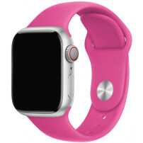Silikonový řemínek s kratší a delší přezkou pro Apple Watch 42mm / 41mm / 40mm / 38mm - fuchsiový