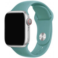 Silikonový řemínek s kratší a delší přezkou pro Apple Watch 42mm / 41mm / 40mm / 38mm - kaktusově zelený