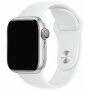 Silikonový řemínek s kratší a delší přezkou pro Apple Watch 42mm / 41mm / 40mm / 38mm - bílý