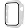 Silikonový řemínek s pouzdrem s tvrzeným sklem pro Apple Watch 42mm - bílý