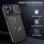 Matný kryt s posuvnou krytkou kamery pro iPhone 11 Pro - černý