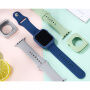 Silikonový řemínek se silikonovým pouzdrem pro Apple Watch 41mm / 40mm - zelený