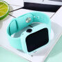 Silikonový řemínek se silikonovým pouzdrem pro Apple Watch 41mm / 40mm - zelený