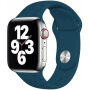 Silikonový řemínek se vzorem paciček pro Apple Watch Ultra 49mm / 46mm / 45mm / 44mm / 42mm - tmavě modrý