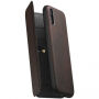 Nomad Folio Leather Tri-Fold pouzdro pro Apple iPhone XR - hnědé
